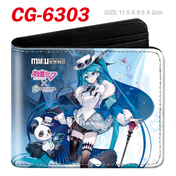 CG-6303 Vocaloid Miku Wallet PVC Purse11x9.5x2cm 60g