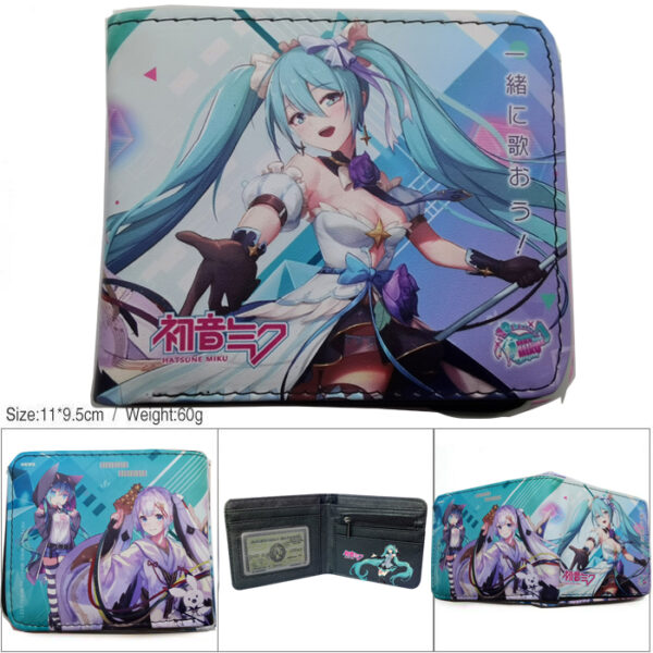 CG-6317 Vocaloid Miku Wallet PVC Purse11x9.5x2cm 60g