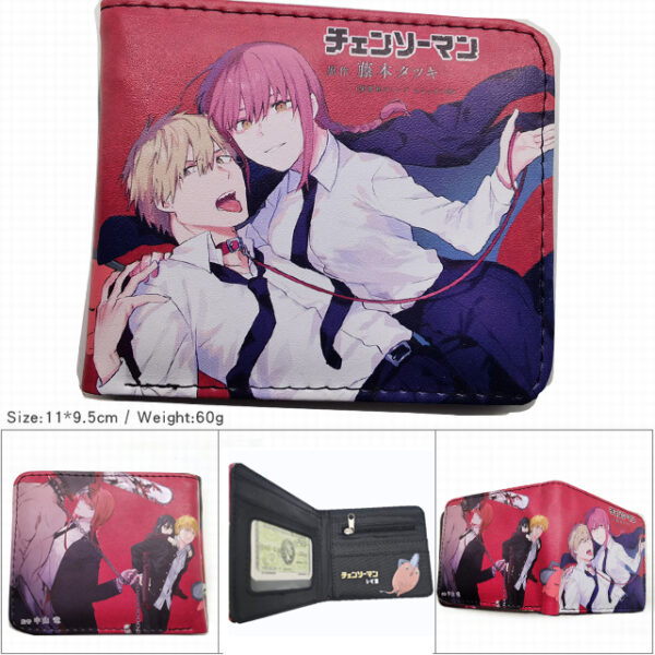 CG-6321 Chainsaw Man Wallet PVC Purse11x9.5x2cm 60g