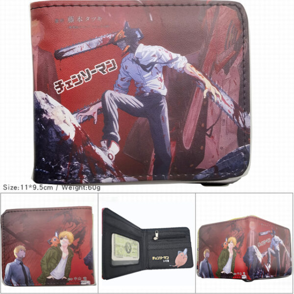 CG-6331 Chainsaw Man Wallet PVC Purse11x9.5x2cm 60g
