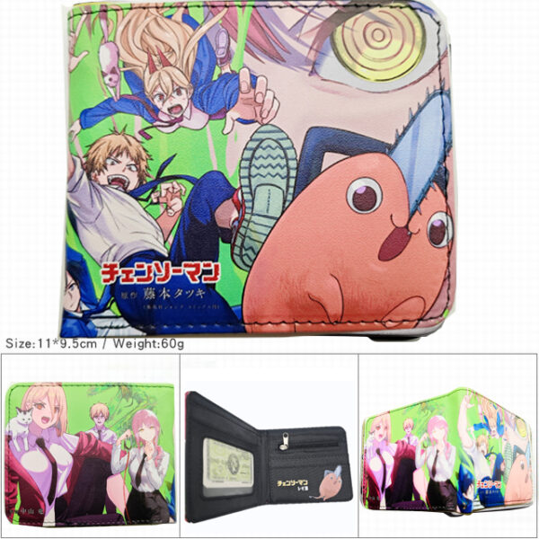 CG-6334 Chainsaw Man Wallet PVC Purse11x9.5x2cm 60g