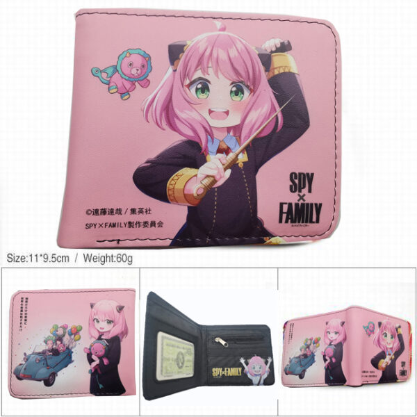 CG-6348 SPY x FAMILY Wallet PVC Purse11x9.5x2cm 60g