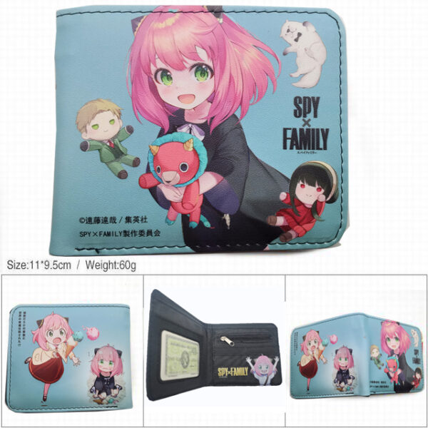 CG-6351 SPY x FAMILY Wallet PVC Purse11x9.5x2cm 60g