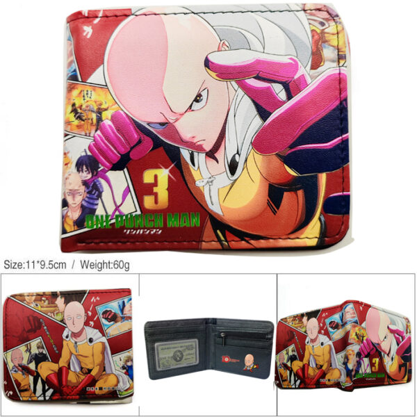 CG-6360 One Punch Man Saidama Wallet PVC Purse11x9.5x2cm 60g