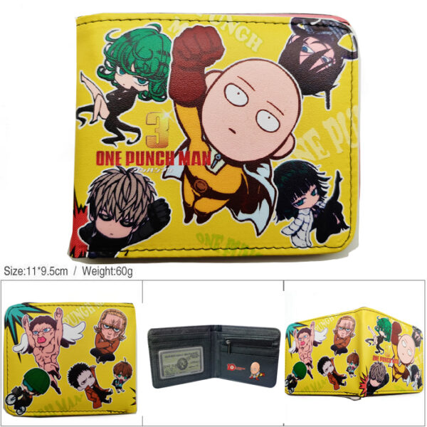 CG-6361 One Punch Man Saidama Wallet PVC Purse11x9.5x2cm 60g
