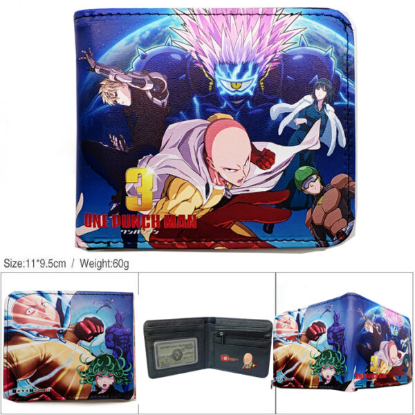 CG-6363 One Punch Man Wallet PVC Purse11x9.5x2cm 60g