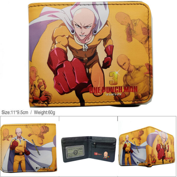 CG-6366 One Punch Man Wallet PVC Purse11x9.5x2cm 60g