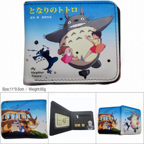 CG-6373 My Neighbor Totoro (Hayao Miyazaki) Wallet 18.5x9.5x2cm 100g PU Purse
