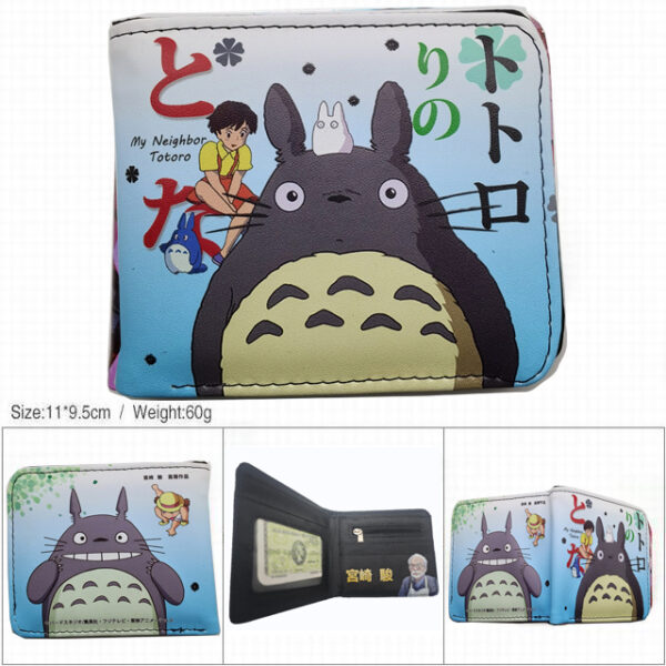 CG-6374 My Neighbor Totoro (Hayao Miyazaki) Wallet 18.5x9.5x2cm 100g PU Purse