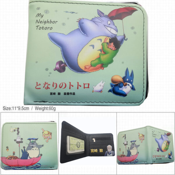 CG-6379 My Neighbor Totoro Hayao Miyazaki Wallet 18.5x9.5x2cm 100g PU Purse