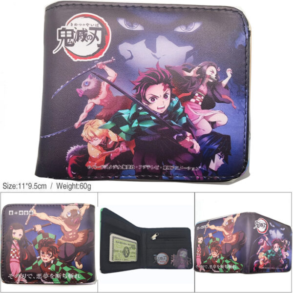 CG-6384 Demon Slayer Wallet 18.5x9.5x2cm 100g PU Purse