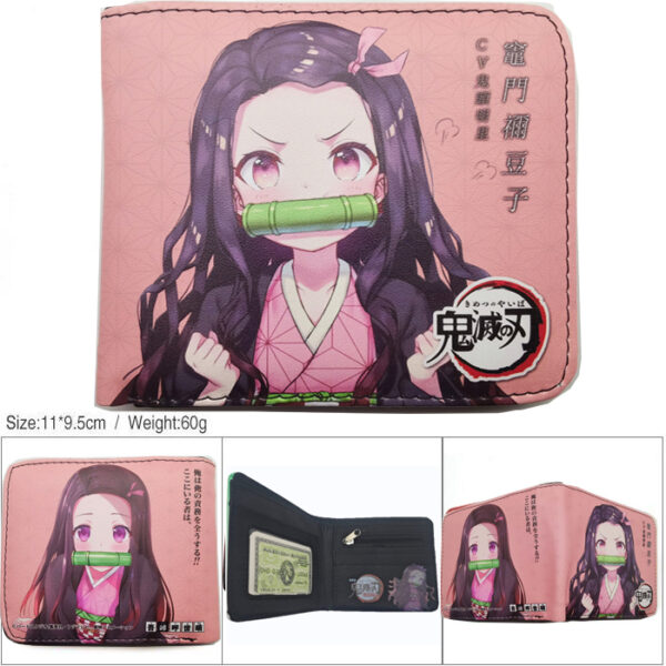 CG-6389 Demon Slayer Wallet 18.5x9.5x2cm 100g PU Purse