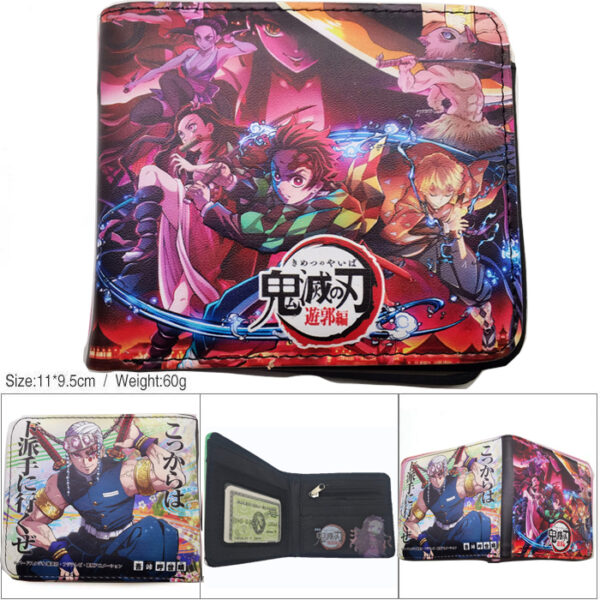 CG-6390 Demon Slayer Wallet 18.5x9.5x2cm 100g PU Purse