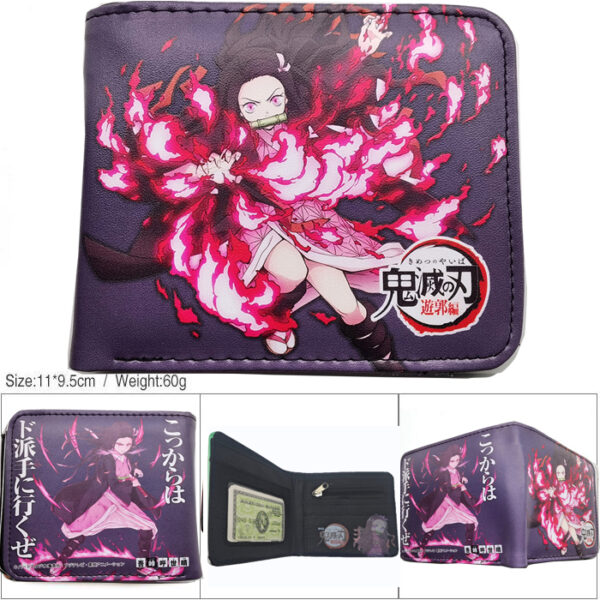 CG-6395 Demon Slayer Wallet 18.5x9.5x2cm 100g PU Purse