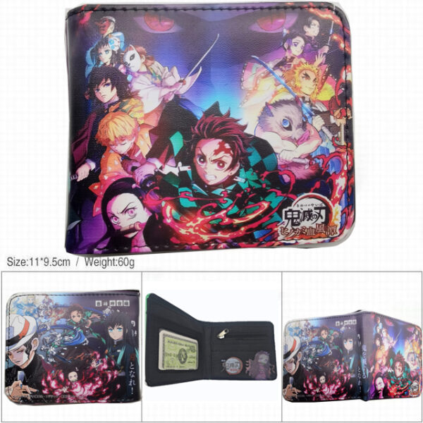 CG-6399 Demon Slayer Wallet 18.5x9.5x2cm 100g PU Purse