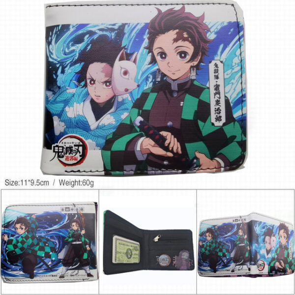 CG-6402 Demon Slayer Wallet 18.5x9.5x2cm 100g PU Purse