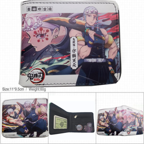 CG-6403 Demon Slayer Wallet 18.5x9.5x2cm 100g PU Purse