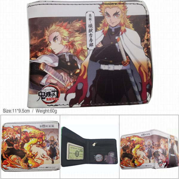 CG-6404 Demon Slayer Wallet 18.5x9.5x2cm 100g PU Purse