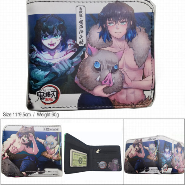 CG-6407 Demon Slayer Wallet 18.5x9.5x2cm 100g PU Purse
