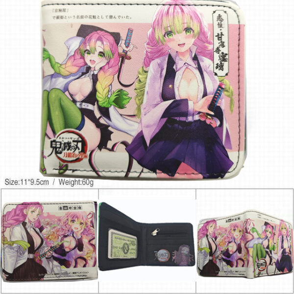 CG-6408 Demon Slayer Wallet 18.5x9.5x2cm 100g PU Purse