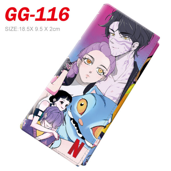 GG-116 K-Pop Demon Hunters 05 Wallet 18.5x9.5x2cm 100g PU Purse
