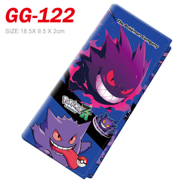 GG-122 Pokemon Wallet 18.5x9.5x2cm 100g PU Purse