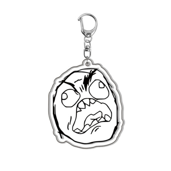 19327 Rage Comics Acrylic Key Chain price for 5 pcs 5.5cm