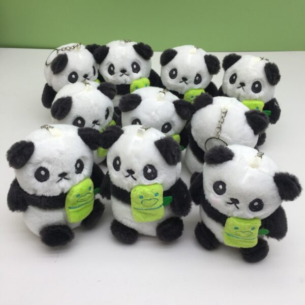 MCPC931 Cute giant panda Plush Key Chains 12cm price for 10 pcs