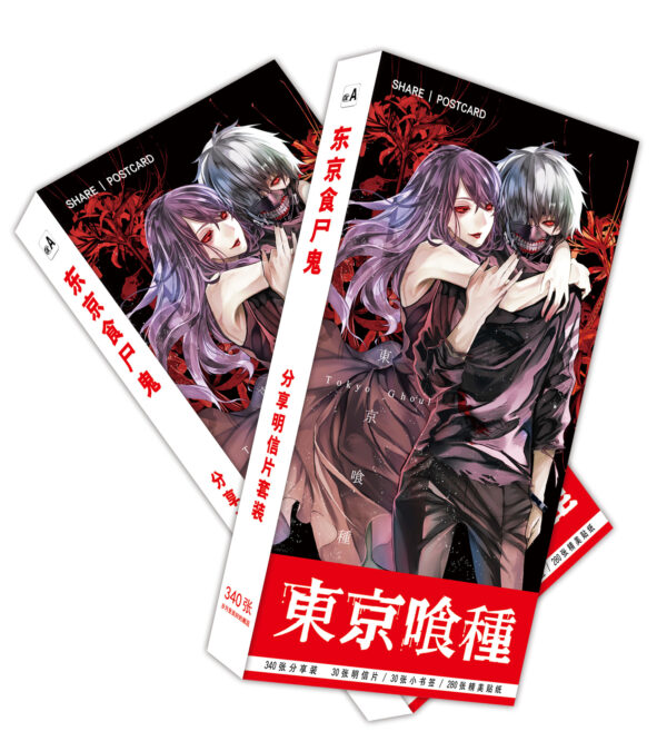 MCPD054 Tokyo Ghoul Postcards price for 5 boxes 19.5x9.5x1.8cm