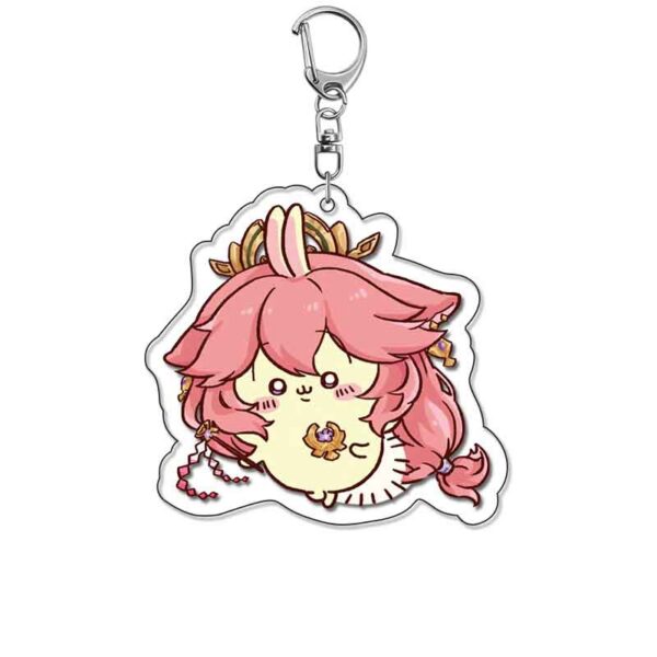 18742 Genshin Impact Acrylic Key Chain price for 5 pcs 5.5cm