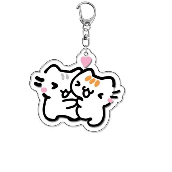 18765 Kitten Cat Acrylic Key Chain price for 5 pcs 5.5cm
