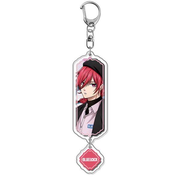 19846 Blue Lock Acrylic Key Chain price for 5 pcs 5.5cm