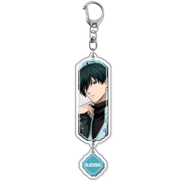 19847 Blue Lock Acrylic Key Chain price for 5 pcs 5.5cm