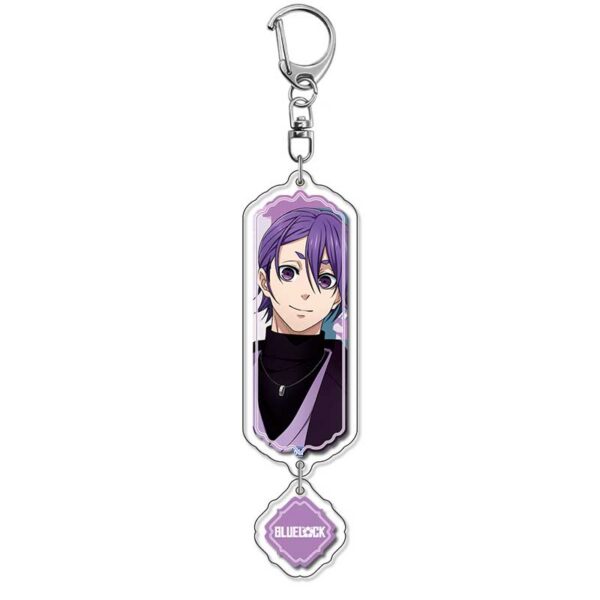 19848 Blue Lock Acrylic Key Chain price for 5 pcs 5.5cm