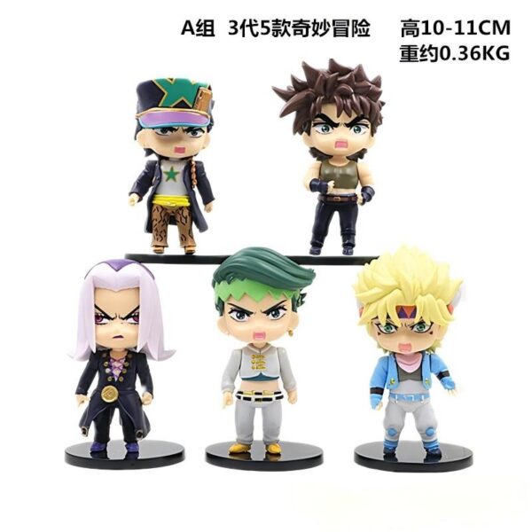 MCF485 JoJo's Bizarre Adventure: Golden Wind - The Unbreakable Diamond Figure Toy Gashapon Doll Model Ornament - Set A - Price: 5 pcs a set