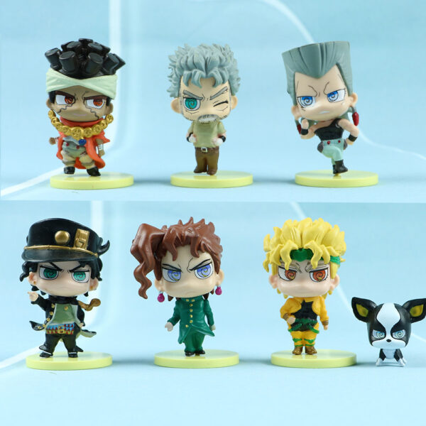 MCF487 JoJo's Bizarre Adventure: Golden Wind - Assassins Q Version Gashapon Doll Ornament - Price: 7 pcs a set