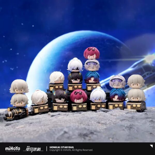 MCF490 Mihoyo Infinite Honkai Impact Starry Sky Railway Starrail Stacking Game Part 2 Fun Blind Box Figurine Desktop Ornament 16pcs a set