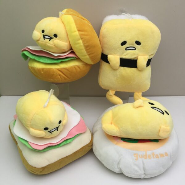 MCPC937 Japanese-style Gudetama Lazy Egg plush toy figurine 18cm price for 4 pcs