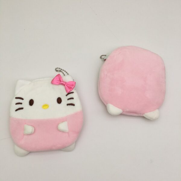 MCPC942 Hello Kitty plush toy coin purse earphone storage case 12cm price for 10 pcs