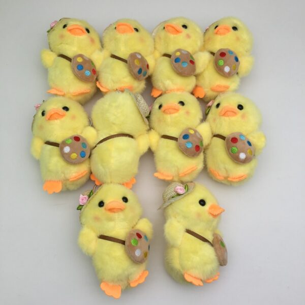 MCPC944 Cute Japanese-style duck plush toy bag charm keychain 13cm price for 10 pcs