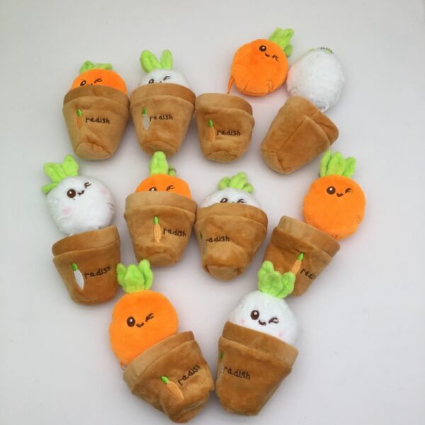 MCPC956 Creative Carrot Plush Toy Bag Charm Keychain 13cm price for 10 pcs