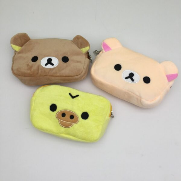 MCPC960 Rilakkuma Coin Purse Plush Toy Bag Cartoon Doll Earphone Bag 14*9CM