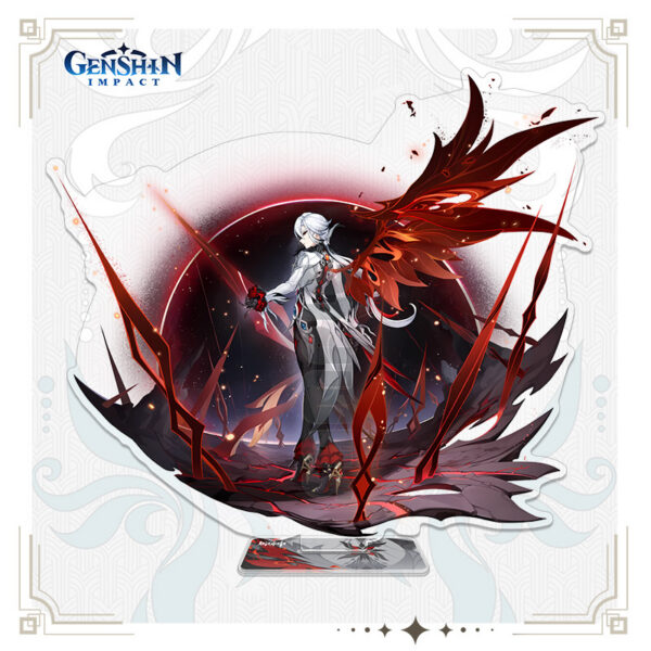 Genshin Impact Acrylic Standee price for 3 pcs 16cm A74 The Knave (Arlecchino)