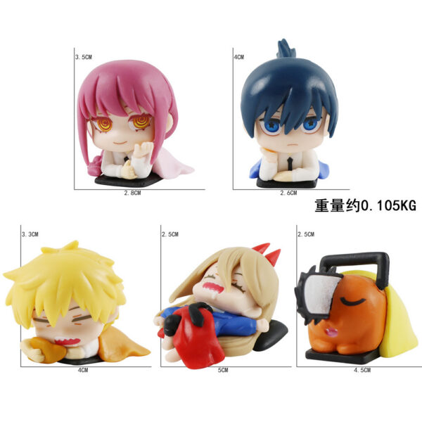 MCF514 Chainsaw Man Figure set price for 5 pcs a set 2.5-4cm