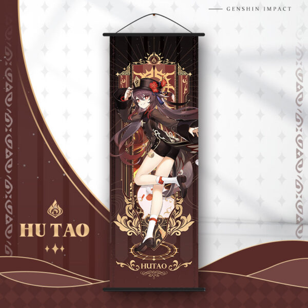 MCGH025 Genshin Impact Wallscroll 70*25cm Hu Tao