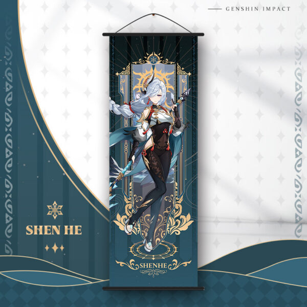 MCGH038 Genshin Impact Wallscroll 70*25cm Shen He