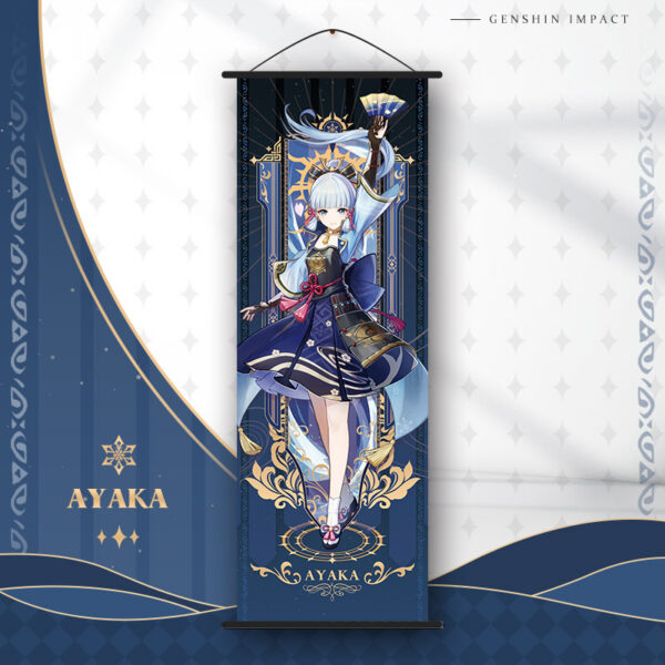 MCGH039 Genshin Impact Wallscroll 70*25cm Ayaka