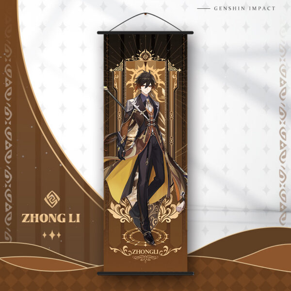 MCGH046 Genshin Impact Wallscroll 70*25cm Zhongli