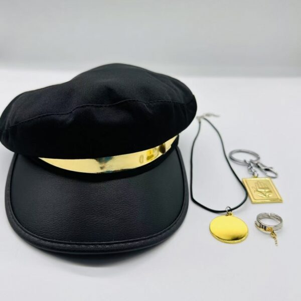 MCMK1768 JOJO Hat Ring Necklace and Key Chain Set