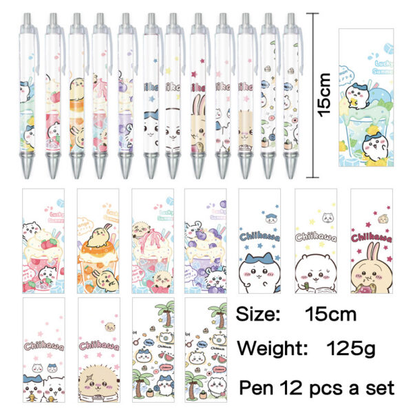 MCPN025 Chiikawa Pens for Student Ballpoint Pen  price for a set of 12 pcs